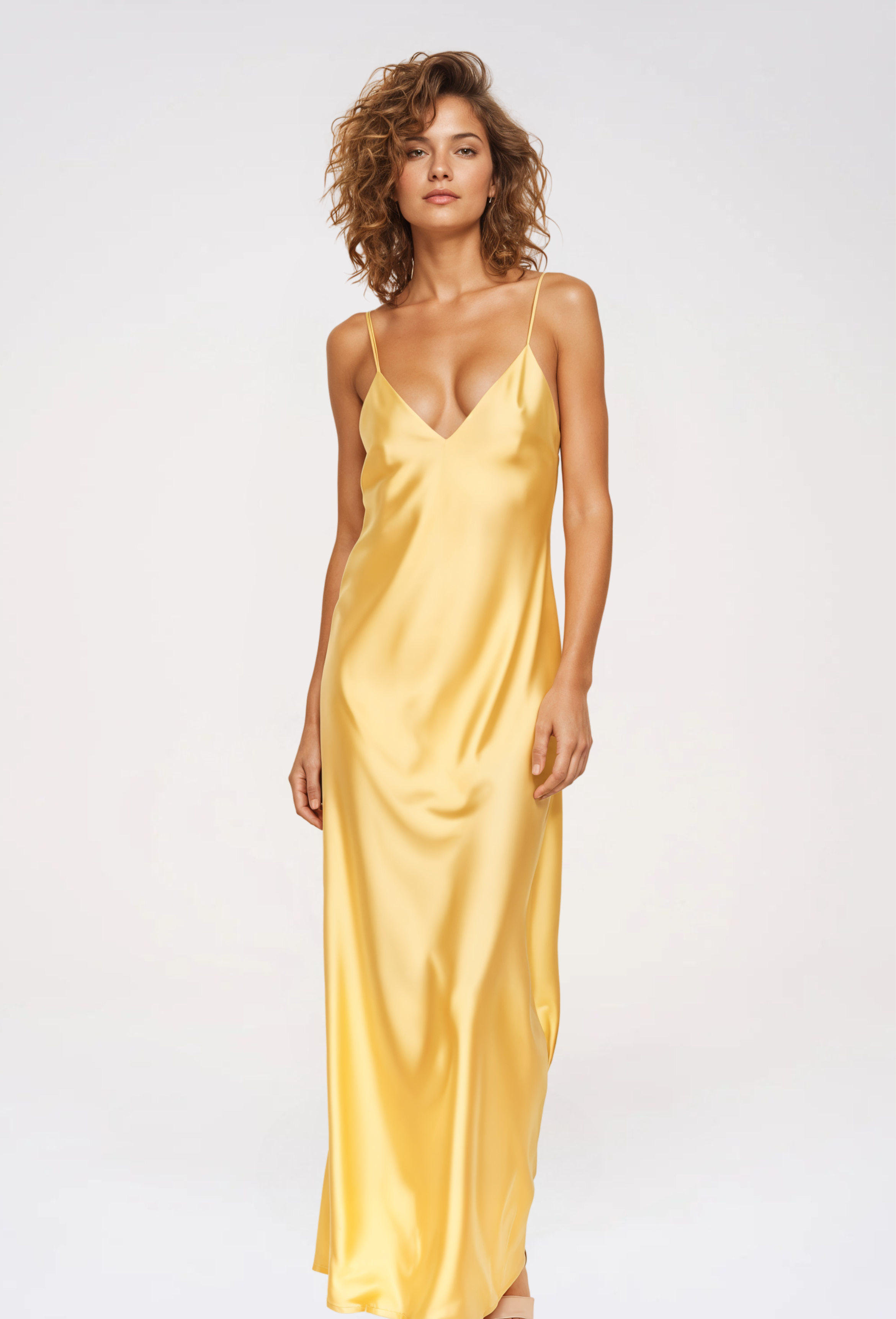 Solea Satin Midi Dress