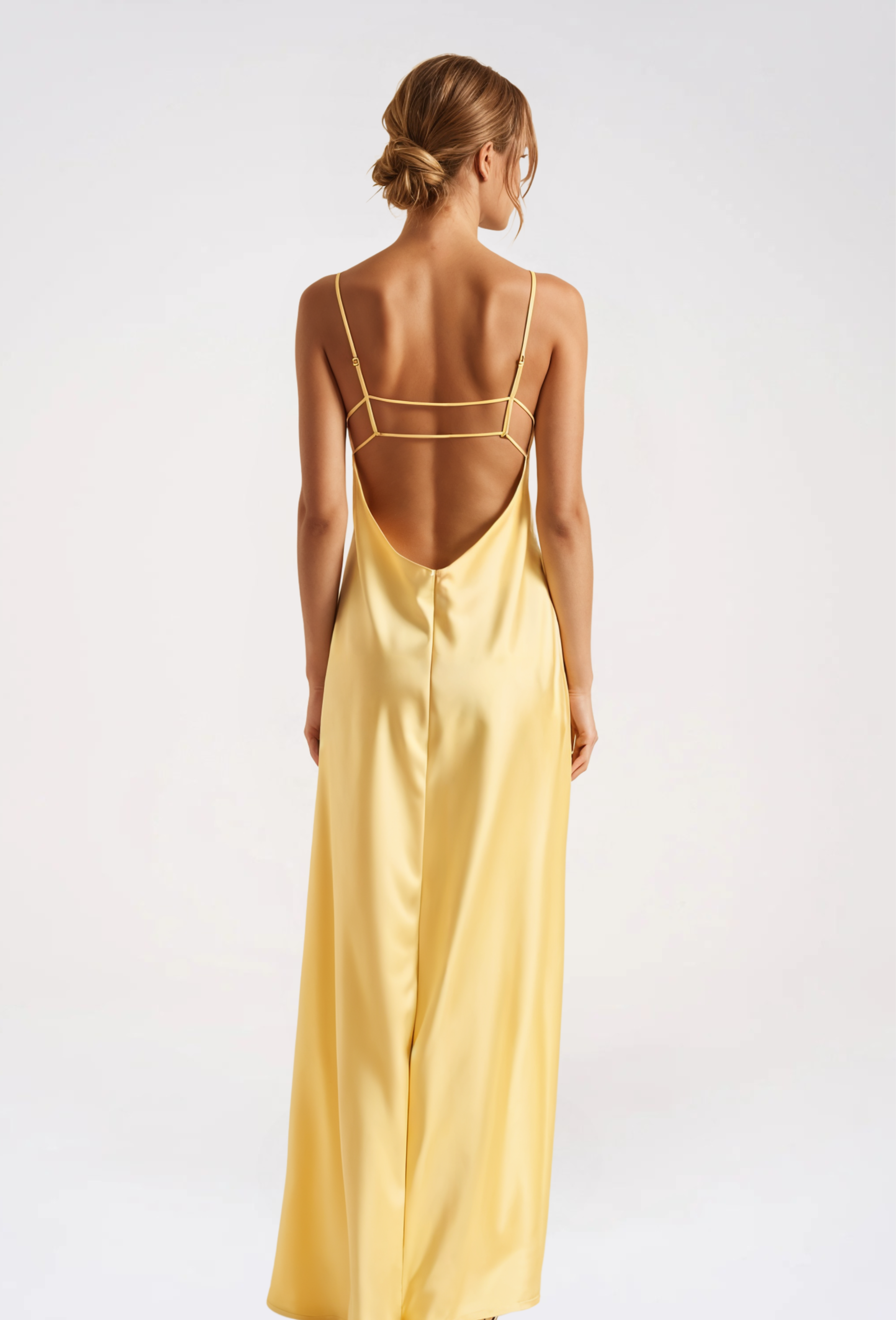Solea Satin Midi Dress